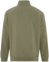Am image of a Custom ATC Earth Wash Tourbillon Fleece Quarter Zip Sweatshirt in Military!