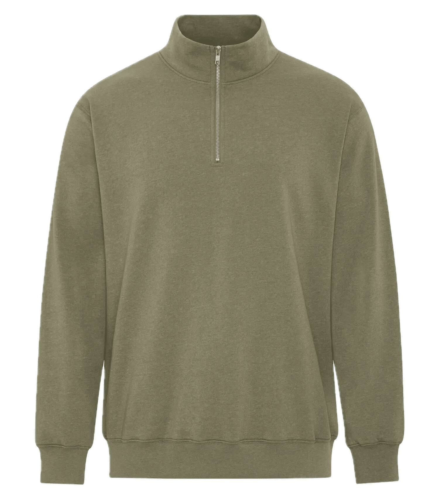 ATC Earth Wash Tourbillon Fleece Quarter Zip Sweatshirt in Military