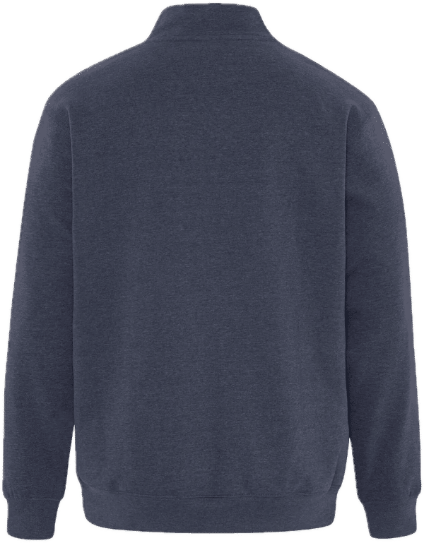 Am image of a Custom ATC Earth Wash Tourbillon Fleece Quarter Zip Sweatshirt in Navy!