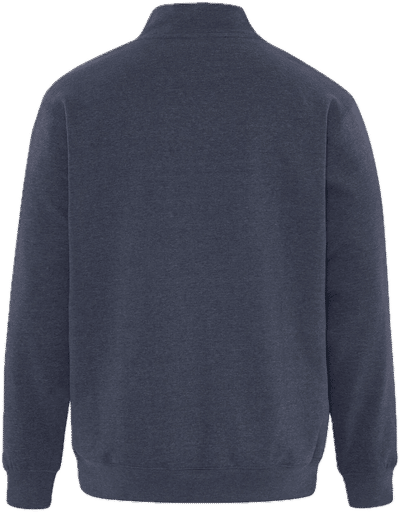 Am image of a Custom ATC Earth Wash Tourbillon Fleece Quarter Zip Sweatshirt in Navy!