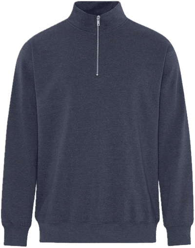 Am image of a Custom ATC Earth Wash Tourbillon Fleece Quarter Zip Sweatshirt in Navy!