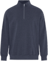 Am image of a Custom ATC Earth Wash Tourbillon Fleece Quarter Zip Sweatshirt in Navy!