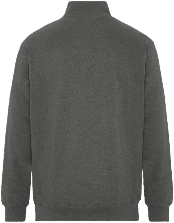 Am image of a Custom ATC Earth Wash Tourbillon Fleece Quarter Zip Sweatshirt in Pewter!