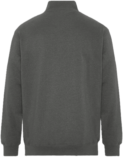 Am image of a Custom ATC Earth Wash Tourbillon Fleece Quarter Zip Sweatshirt in Pewter!
