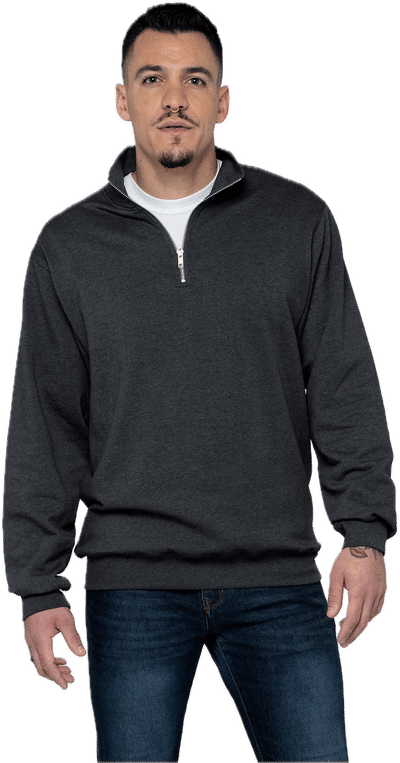 An image of a Custom ATC Earth Wash Tourbillon Fleece Quarter Zip Sweatshirt!