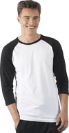 An image of a Custom ATC Eurospun Ring Spun Baseball Tee!