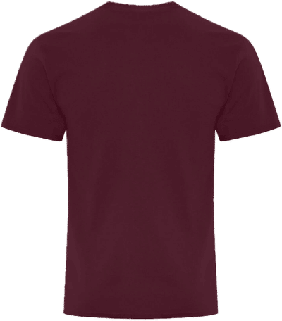 Am image of a Custom ATC Everyday Cotton Blend Tee in Maroon!