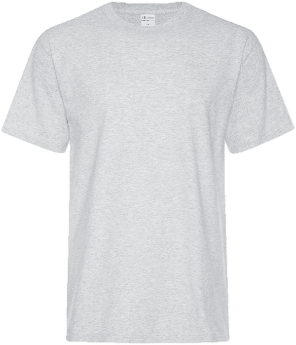 Am image of a Custom ATC Everyday Cotton Tee in Ash Grey!