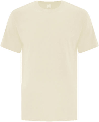 Am image of a Custom ATC Everyday Cotton Tee in Natural!