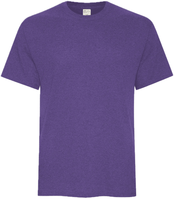 Am image of a Custom ATC Everyday Cotton Tee in Team Purple!