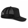 An image of a Custom ATC Everyday Cotton Twill 5 Panel Trucker Rope Cap in Black/Black!