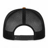 An image of a Custom ATC Everyday Cotton Twill 5 Panel Trucker Rope Cap in Caramel/Black!