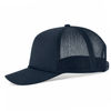 An image of a Custom ATC Everyday Cotton Twill 5 Panel Trucker Rope Cap in Navy/Navy!