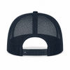 An image of a Custom ATC Everyday Cotton Twill 5 Panel Trucker Rope Cap in Navy/Navy!