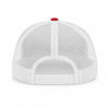 An image of a Custom ATC Everyday Cotton Twill 5 Panel Trucker Rope Cap in Red/White!