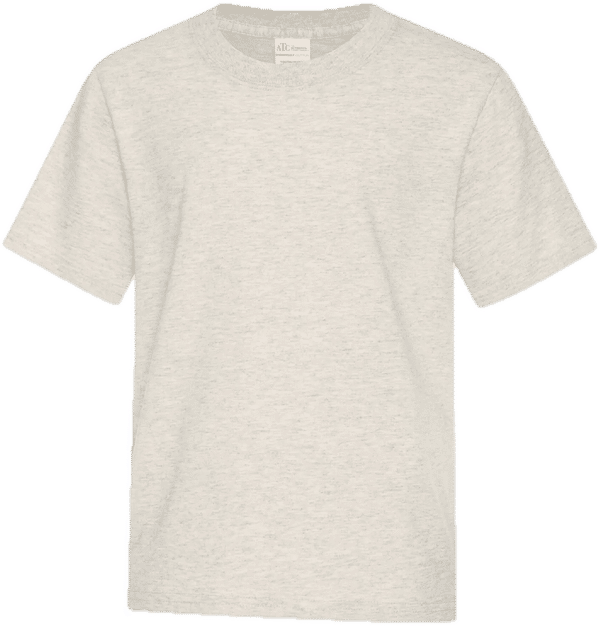 Am image of a Custom ATC Everyday Cotton Youth Tee in Oatmeal Heather!