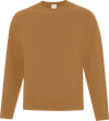 Am image of a Custom ATC Everyday Fleece Crewneck Sweatshirt in Caramel!