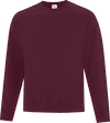 Am image of a Custom ATC Everyday Fleece Crewneck Sweatshirt in Maroon!