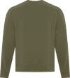 Am image of a Custom ATC Everyday Fleece Crewneck Sweatshirt in Military Green!