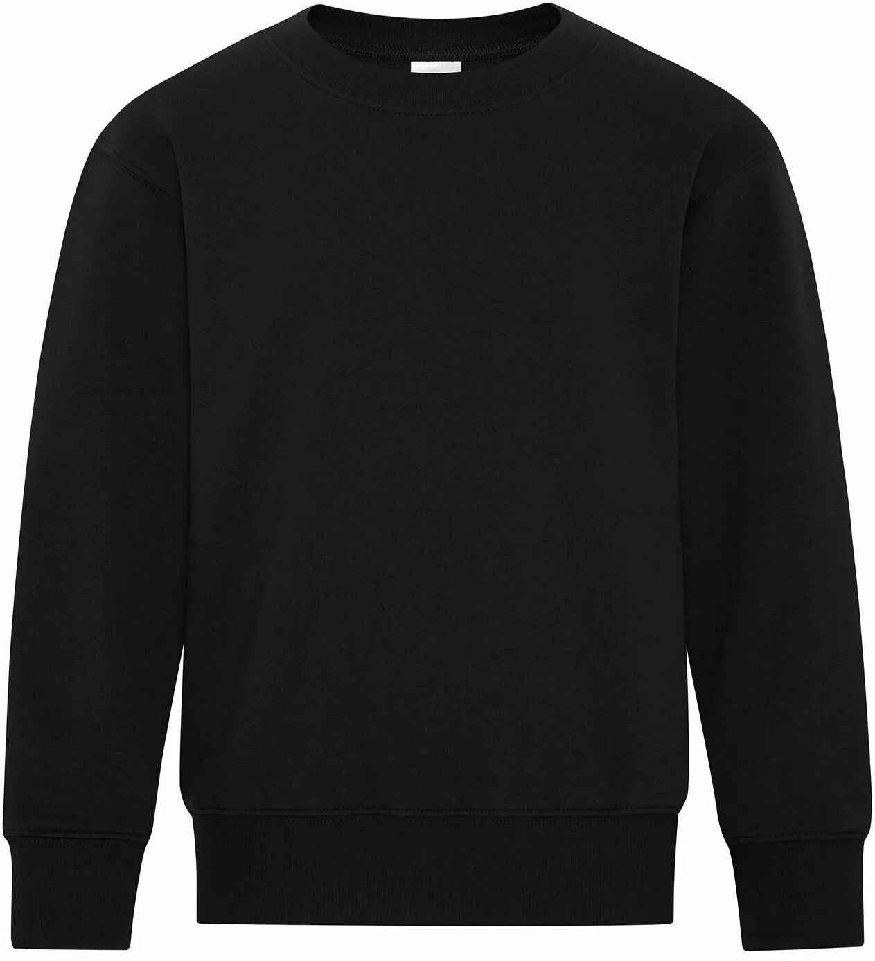 ATC Everyday Fleece Crewneck Youth Sweatshirt in Black