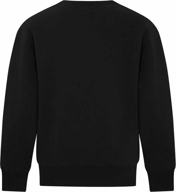 Am image of a Custom ATC Everyday Fleece Crewneck Youth Sweatshirt in Black!