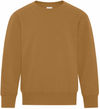 Am image of a Custom ATC Everyday Fleece Crewneck Youth Sweatshirt in Caramel!