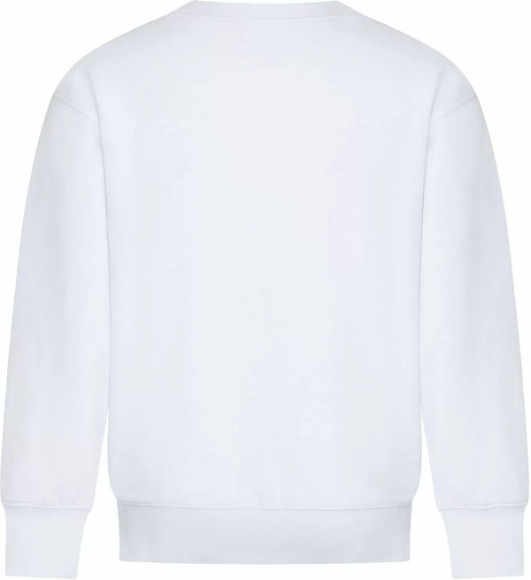 Am image of a Custom ATC Everyday Fleece Crewneck Youth Sweatshirt in White!