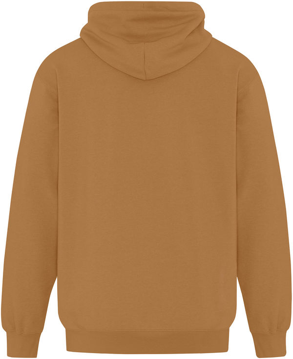 Am image of a Custom ATC Everyday Fleece Full Zip Hooded Sweatshirt in Caramel!