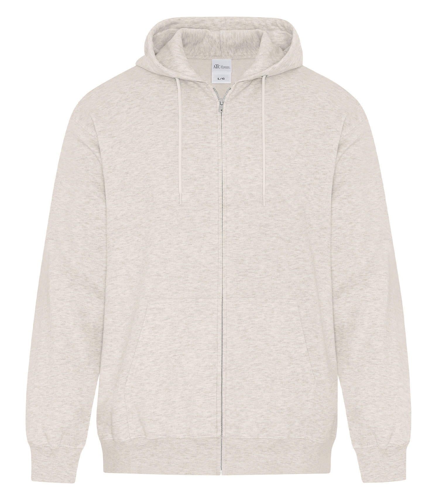 ATC Everyday Fleece Full Zip Hooded Sweatshirt in Oatmeal Heather