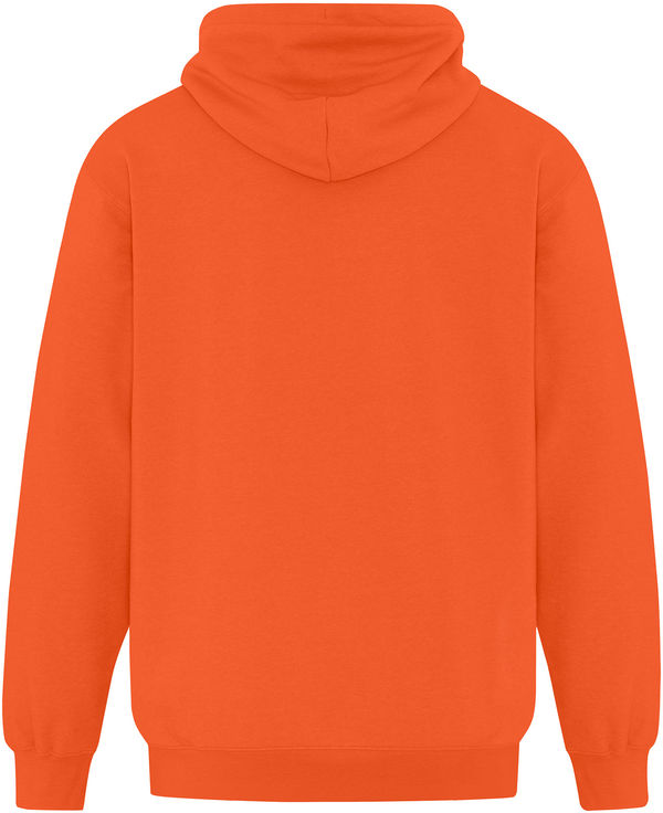 Am image of a Custom ATC Everyday Fleece Full Zip Hooded Sweatshirt in Orange!