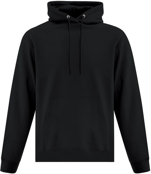 An image of a Custom ATC Everyday Fleece Hooded Sweatshirt in Black!
