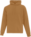 Am image of a Custom ATC Everyday Fleece Hooded Sweatshirt in Caramel!