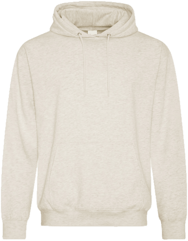 Am image of a Custom ATC Everyday Fleece Hooded Sweatshirt in Oatmeal Heather!