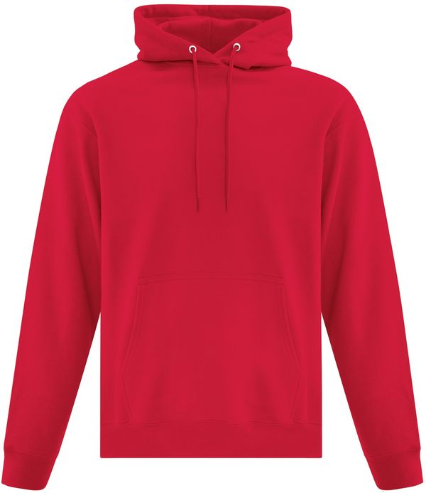 An image of a Custom ATC Everyday Fleece Hooded Sweatshirt in Red!