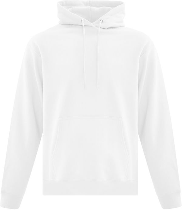 An image of a Custom ATC Everyday Fleece Hooded Sweatshirt in White!