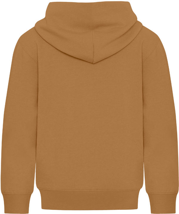 Am image of a Custom ATC Everyday Fleece Hooded Youth Sweatshirt in Caramel!