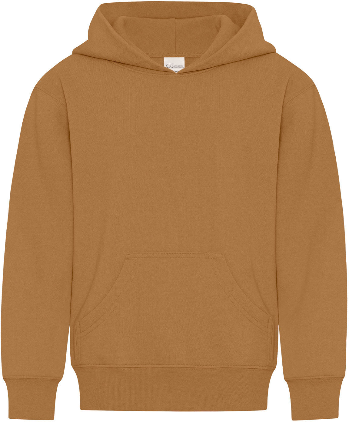 ATC Everyday Fleece Hooded Youth Sweatshirt in Caramel