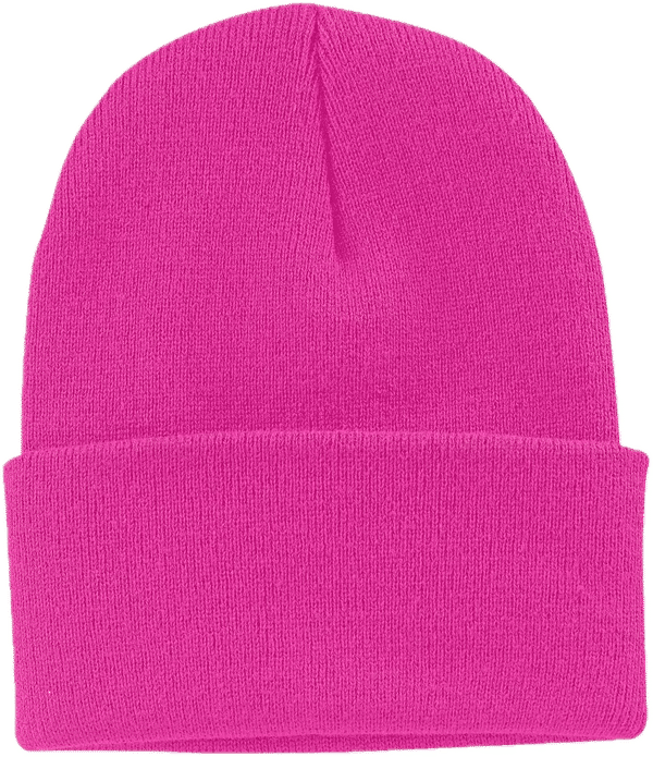 Am image of a Custom ATC Everyday Knit Cuff Toque in Neon Pink!