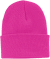 Am image of a Custom ATC Everyday Knit Cuff Toque in Neon Pink!