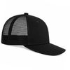 An image of a Custom ATC Everyday Snapback Trucker Cap in Black/Black!