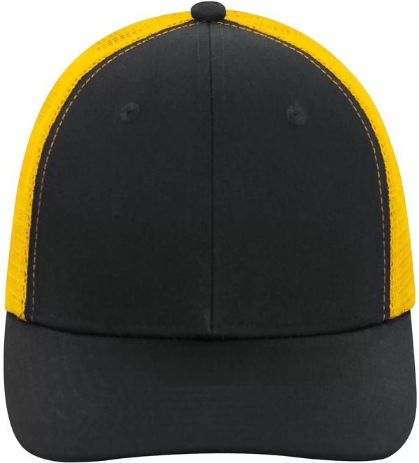 An image of a Custom ATC Everyday Snapback Trucker Cap in Black/Gold!