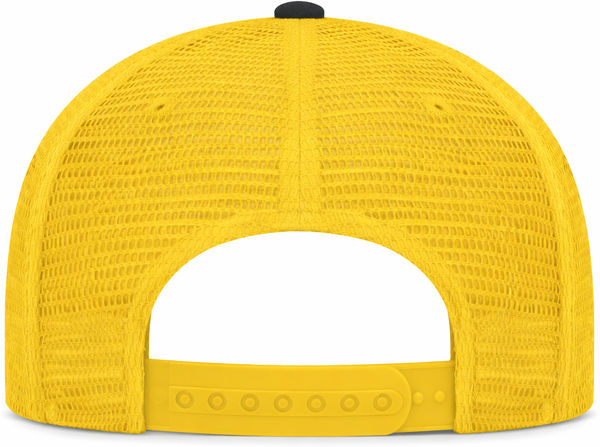 An image of a Custom ATC Everyday Snapback Trucker Cap in Black/Gold!