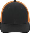 An image of a Custom ATC Everyday Snapback Trucker Cap in Black/Orange!