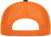 An image of a Custom ATC Everyday Snapback Trucker Cap in Black/Orange!