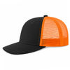 An image of a Custom ATC Everyday Snapback Trucker Cap in Black/Orange!