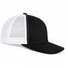 An image of a Custom ATC Everyday Snapback Trucker Cap in Black/White!