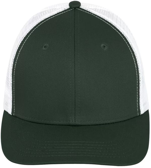 An image of a Custom ATC Everyday Snapback Trucker Cap in Forest/White!