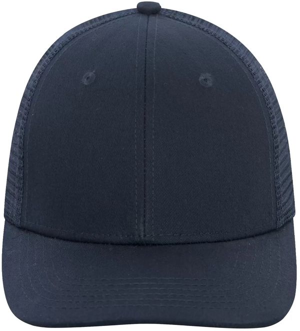 An image of a Custom ATC Everyday Snapback Trucker Cap in Navy/Navy!