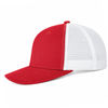 An image of a Custom ATC Everyday Snapback Trucker Cap in Red/White!