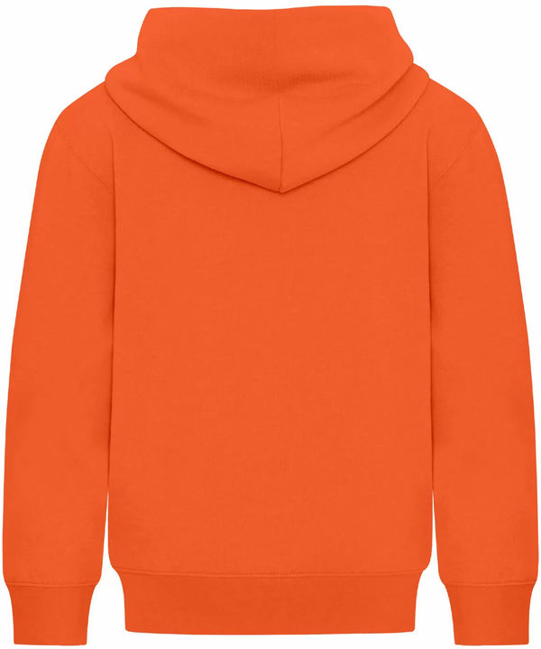 Am image of a Custom ATC Everyday Youth Fleece Full Zip Hooded Sweatshirt in Orange!